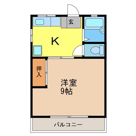 寿ハイツの物件間取画像